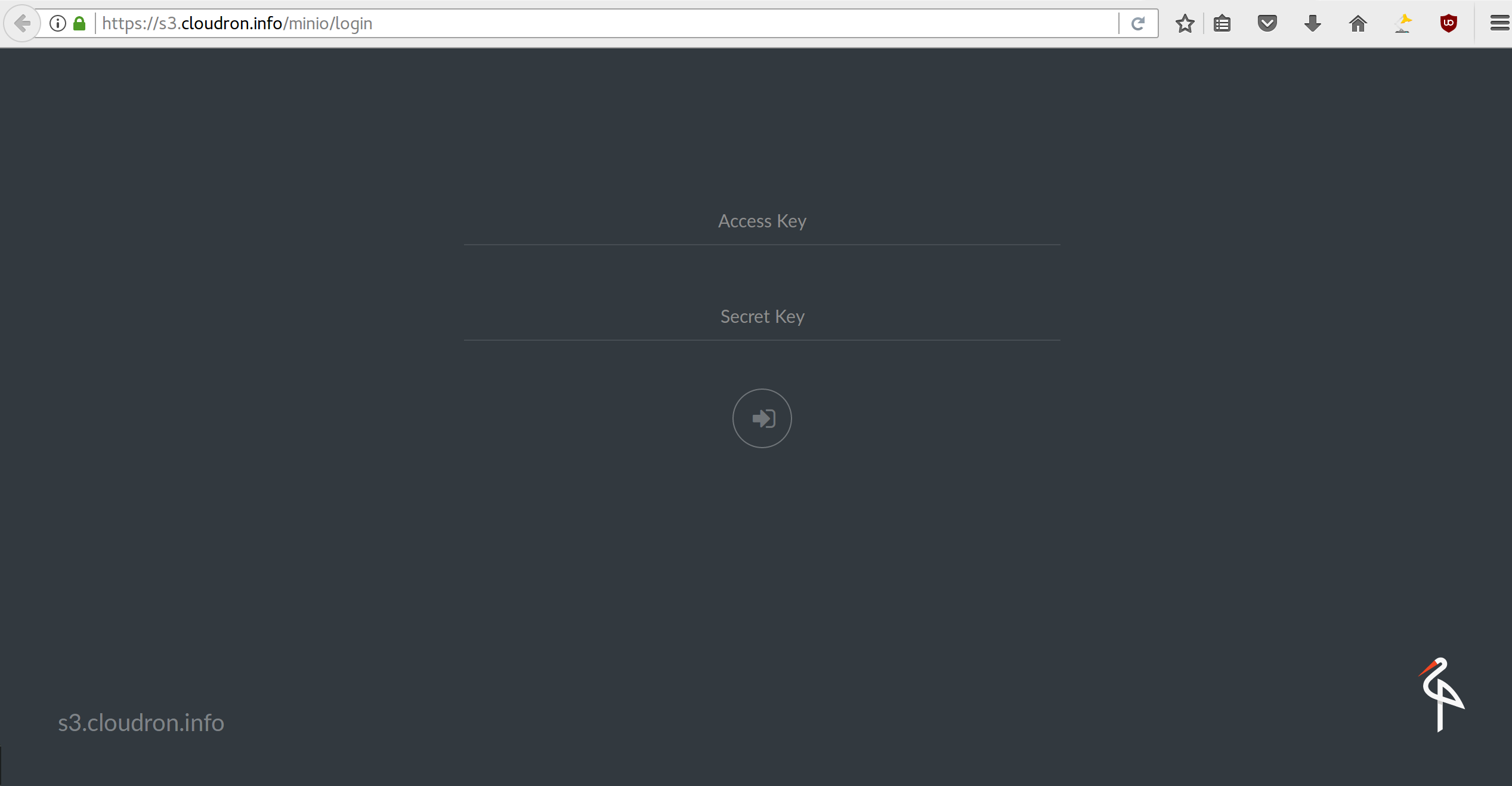 MinIO running on Cloudron